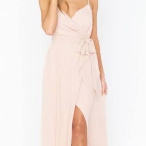 Show Me Your MuMu Liz Maxi Dress Dusty Blush, NWT